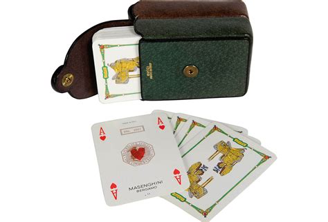 gucci playing card set case|gucci card case women.